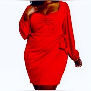 Beautiful New Faux wrap Dress sz 1X